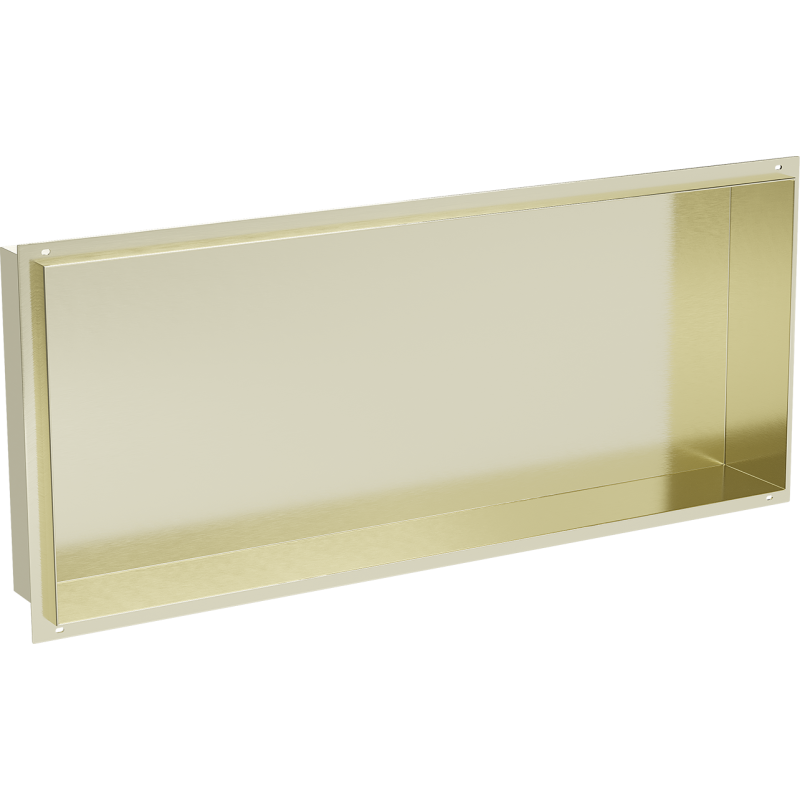 Mexen X-Wall-NR mensola incassata senza cornice 75 x 30 cm, oro spazzolato - 1951753010