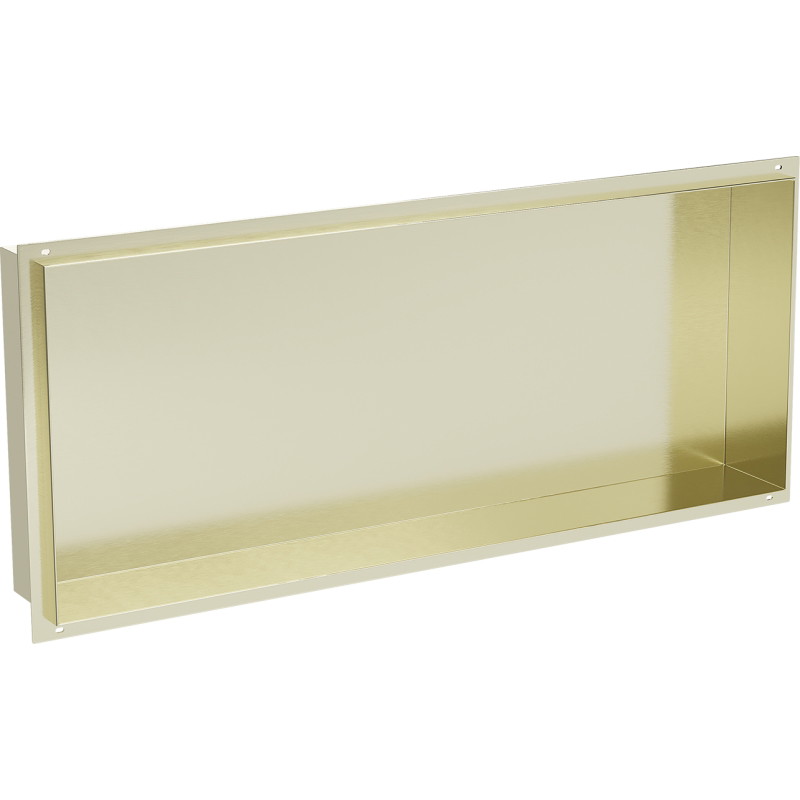 Mexen X-Wall-NR recessed shelf without flange 75 x 30 cm, brushed gold - 1951753010