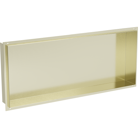 Mexen X-Wall-NR Nischenregal ohne Flansch 75 x 30 cm, gebürstetes Gold - 1951753010