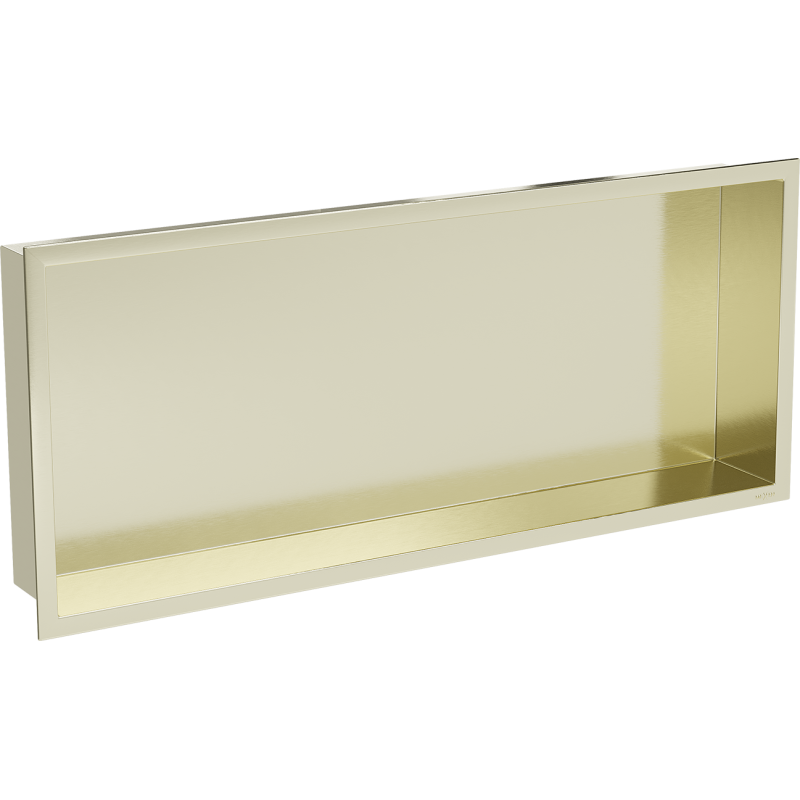 Mexen X-Wall-R nisnisplank met flens 75 x 30 cm, geborsteld goud - 1950753010