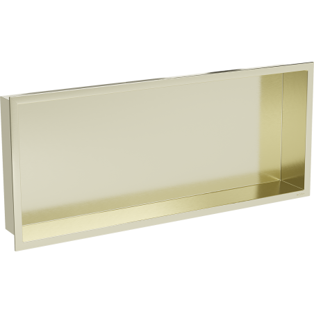 Mexen X-Wall-R nischa hylla med fläns 75 x 30 cm, borstad guld - 1950753010