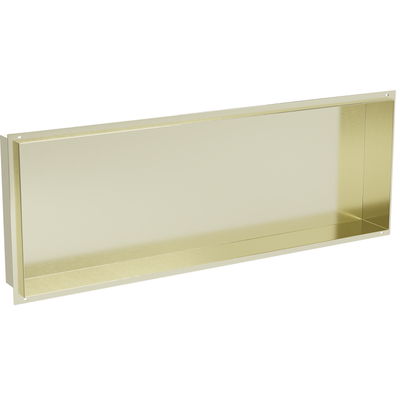 Mexen X-Wall-NR Nischenregal ohne Flansch 90 x 30 cm, gebürstetes Gold - 1951903010