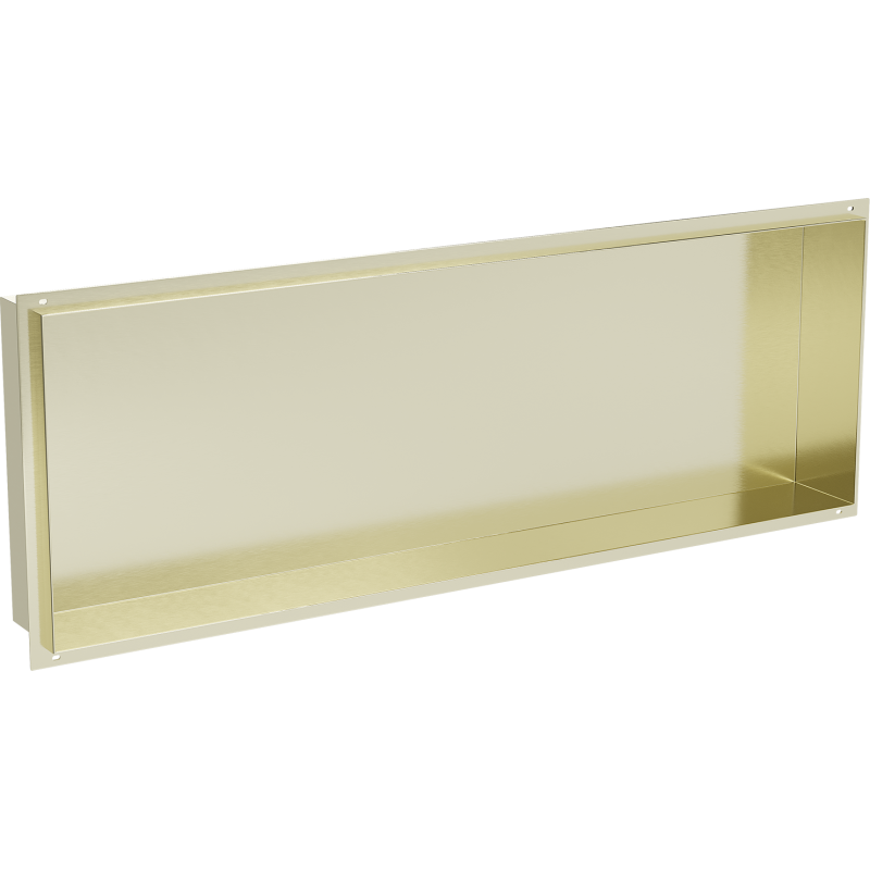 Mexen X-Wall-NR nisvak zonder flens 90 x 30 cm, geborsteld goud - 1951903010