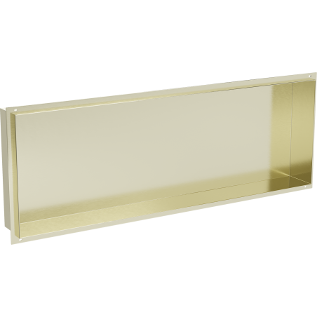 Mexen X-Wall-NR Nischenregal ohne Flansch 90 x 30 cm, gebürstetes Gold - 1951903010