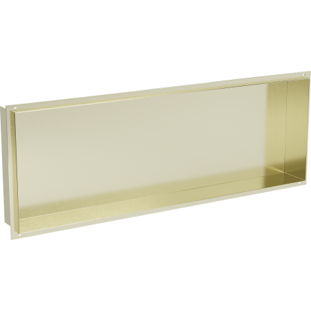 Mexen X-Wall-NR półka wnękowa bez kołnierza 90 x 30 cm, złota szczotkowana - 1951903010