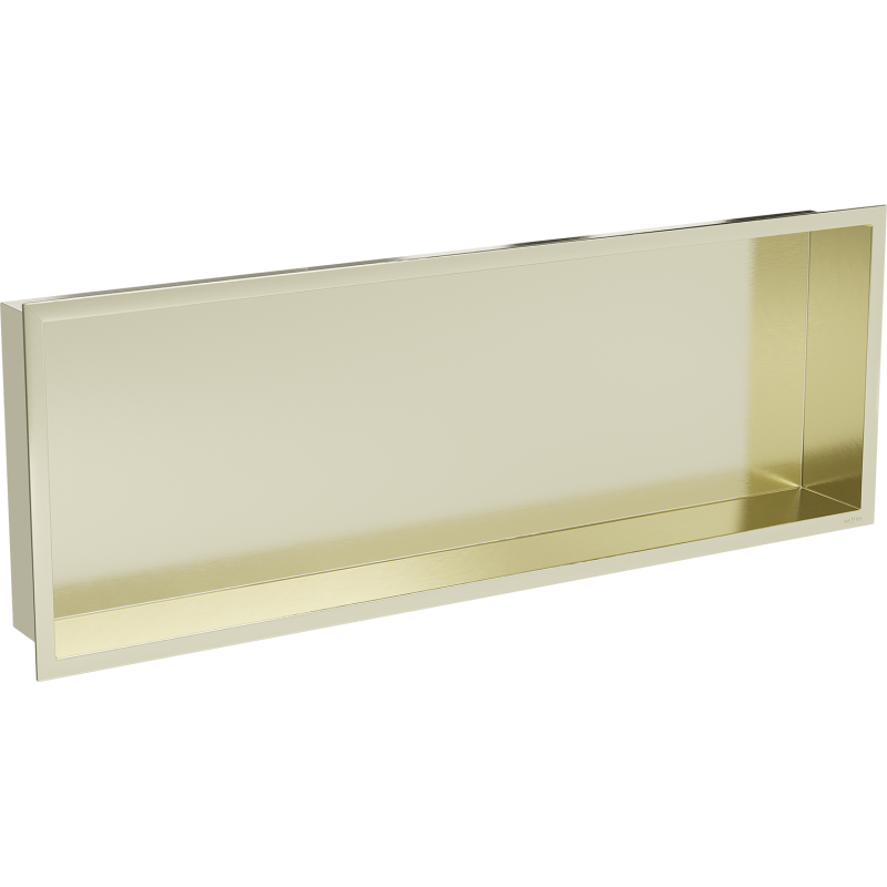Mexen X-Wall-R półka wnękowa z kołnierzem 90 x 30 cm, złota szczotkowana - 1950903010