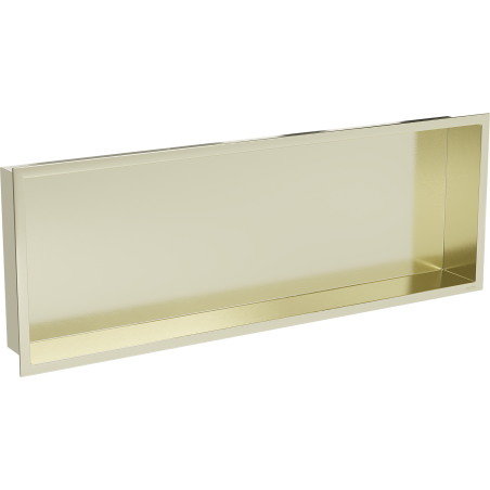 Mexen X-Wall-R εντοιχισμένο ράφι με φλάντζα 90 x 30 εκ., χρυσό βουρτσισμένο
