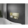 Mexen X-Wall-NR recessed shelf without flange 75 x 30 cm, brushed gold - 1951753010
