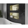 Mexen X-Wall-NR Nischenregal ohne Flansch 75 x 30 cm, gebürstetes Gold - 1951753010
