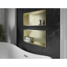 Mexen X-Wall-R półka wnękowa z kołnierzem 75 x 30 cm, złota szczotkowana - 1950753010