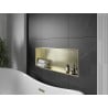 Mexen X-Wall-R mensola da incasso con flangia 90 x 30 cm, oro spazzolato - 1950903010
