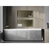 Mexen X-Wall-R étagère encastrée avec rebord 75 x 30 cm, or brossé - 1950753010