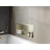 Mexen X-Wall-R étagère encastrée avec rebord 75 x 30 cm, or brossé - 1950753010