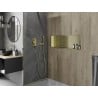 Mexen X-Wall-R mensola da incasso con flangia 90 x 30 cm, oro spazzolato - 1950903010