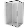 Mexen Rox Duo cabine de douche coulissante 120 x 95 cm, transparent, noir - 8C2D-120-095-70-00