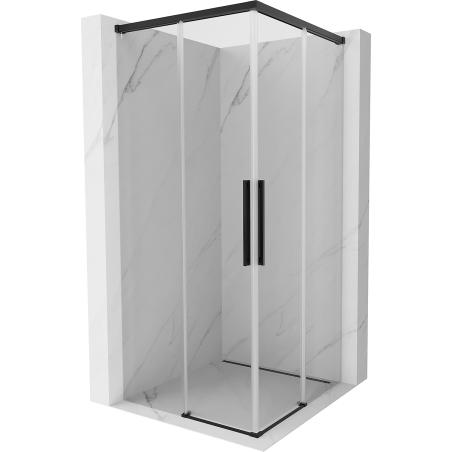 Mexen Rox Duo Schiebeduschkabine 120 x 120 cm, transparent, schwarz - 8C2D-120-120-70-00