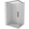 Mexen Rox Duo Schiebeduschkabine 100 x 90 cm, transparent, Gun Metal - 8C2D-100-090-95-00