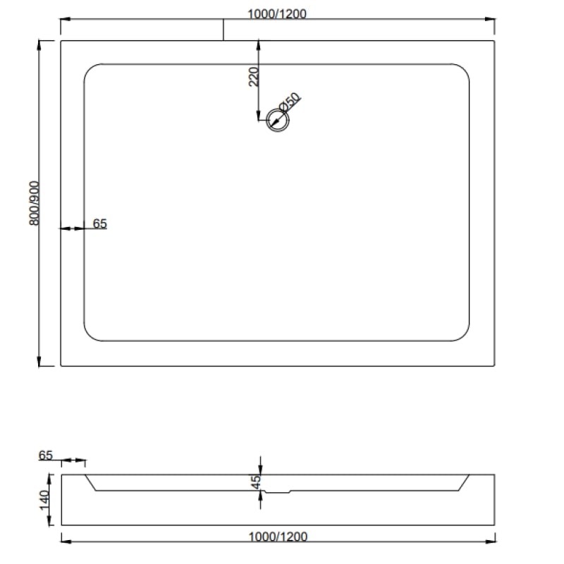 Mexen Apia sliding shower cabin 120 x 80 cm, white stripes, chrome + Rio shower tray - 840-120-080-01-20-4510