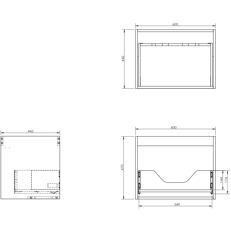 Mexen Orio mueble de baño de 90 cm con lavabo Otis izquierdo, 1S, 1D, blanco mate - 91A13-09047-3-BBFF01-W18L01