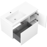 Mexen Orio armoire de salle de bain 90 cm avec lavabo Otis gauche, 1S, 1D, blanc mat - 91A13-09047-3-BBFF01-W18L01