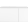 Mexen Orio 90 cm Bathroom Cabinet with Otis Left Sink, 1S, 1D, White Matte - 91A13-09047-3-BBFF01-W18L01