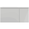 Mexen Orio 90 cm Bathroom Cabinet with Left Otis Sink, 1S, 1D, Gray Matte/White Matte - 91A13-09047-3-BBFF62-W18L01