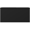 Mexen Orio Badezimmermöbel 100 cm mit Waschbecken Otis links, 1S, 1D, schwarz matt - 91A13-10047-3-BBFF71-W18L71