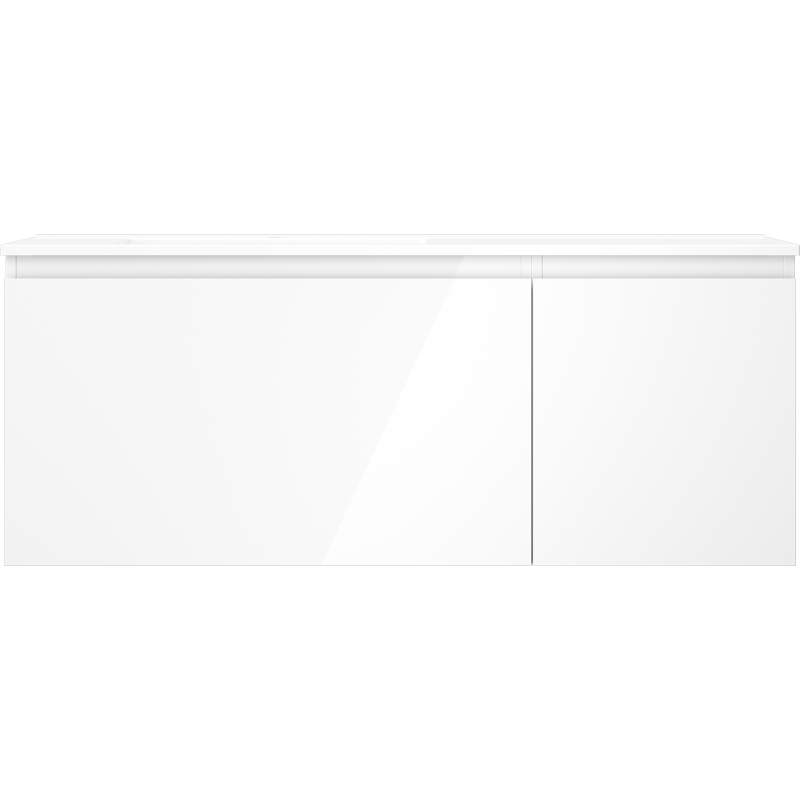 Mexen Orio mobile da bagno 120 cm con lavabo Otis sinistro, 1S, 1D, bianco lucido - 91A13-12047-3-BBFF00-W18L00