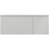 Mexen Orio Badezimmerschrank 120 cm mit Otis Waschbecken links, 1S, 1D, grau matt/weiß matt - 91A13-12047-3-BBFF62-W18L01