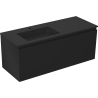 Mexen Orio Badezimmerschrank 120 cm mit Waschbecken Otis links, 1S, 1D, schwarz matt - 91A13-12047-3-BBFF71-W18L71