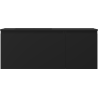 Mexen Orio Badezimmerschrank 120 cm mit Waschbecken Otis links, 1S, 1D, schwarz matt - 91A13-12047-3-BBFF71-W18L71