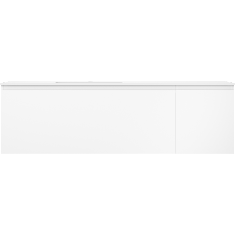 Mexen Orio mobile bagno 160 cm con lavabo Otis sinistro, 1S, 1D, bianco opaco - 91A13-16047-3-BBFF01-W18L01