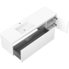 Mexen Orio mobile bagno 160 cm con lavabo Otis sinistro, 1S, 1D, bianco opaco - 91A13-16047-3-BBFF01-W18L01