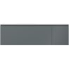 Mexen Orio badkamerkast 160 cm met wastafel Otis links, 1L, 1D, grafiet mat/wit mat - 91A13-16047-3-BBFF66-W18L01