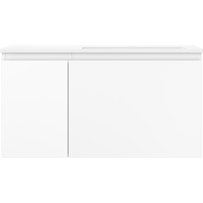 Mexen Orio badkamerkast 90 cm met wastafel Otis rechts, 1S, 1D, wit mat - 91A13-09047-3-BBFF01-W18P01