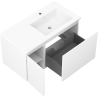 Mexen Orio meuble de salle de bain 90 cm avec lavabo Otis droit, 1S, 1D, blanc mat - 91A13-09047-3-BBFF01-W18P01