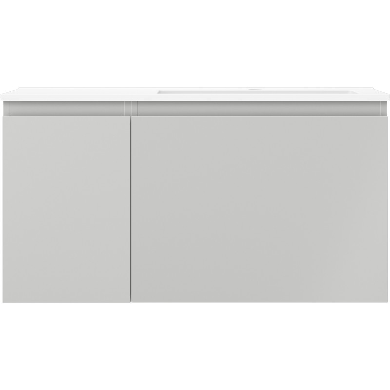 Mexen Orio vannitoakapp Otis 90 cm valamu ja õige, 1S, 1D, hall matt/valge matt - 91A13-09047-3-BBFF62-W18P01