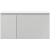 Mexen Orio Badezimmerschrank 90 cm mit Waschbecken Otis rechts, 1S, 1D, grau matt/weiß matt - 91A13-09047-3-BBFF62-W18P01