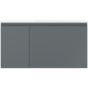 Mexen Orio armoire de salle de bain 90 cm avec lavabo Otis droit, 1S, 1D, graphite mat/blanc mat - 91A13-09047-3-BBFF66-W18P01