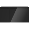 Mexen Orio armoire de salle de bain 90 cm avec lavabo Otis à droite, 1S, 1D, noir brillant/noir mat