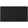 Mexen Orio Badezimmerunterschrank 90 cm mit Waschbecken Otis rechts, 1S, 1D, schwarz matt - 91A13-09047-3-BBFF71-W18P71