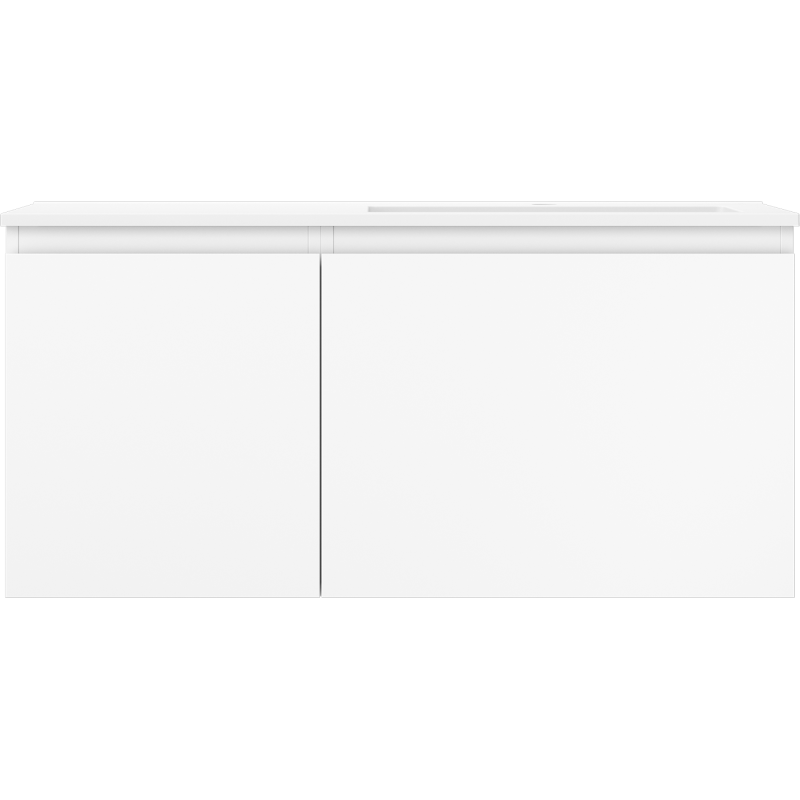 Mexen Orio mobile da bagno 100 cm con lavabo Otis destro, 1S, 1D, bianco opaco - 91A13-10047-3-BBFF01-W18P01