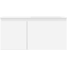 Mexen Orio 100 cm Bathroom Cabinet with Otis Right Sink, 1 Drawer, 1 Door, Matte White - 91A13-10047-3-BBFF01-W18P01