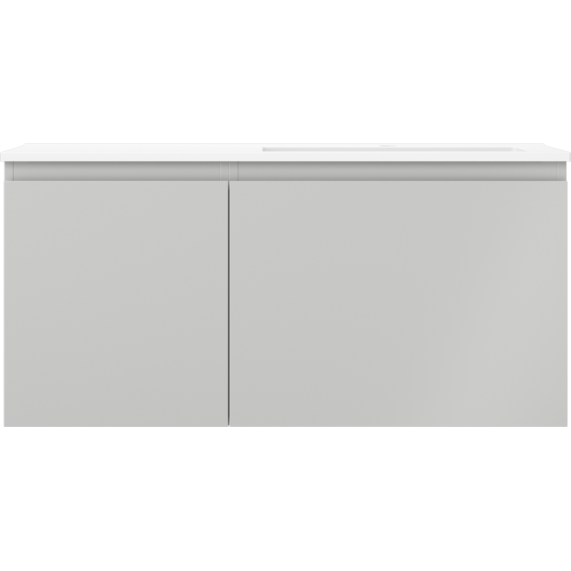 Mexen Orio mueble de baño 100 cm con lavabo Otis derecho, 1S, 1D, gris mate/blanco mate - 91A13-10047-3-BBFF62-W18P01