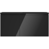 Mexen Orio Badschrank 100 cm mit Otis Waschbecken rechts, 1S, 1D, schwarz glänzend/schwarz matt - 91A13-10047-3-BBFF70-W18P71