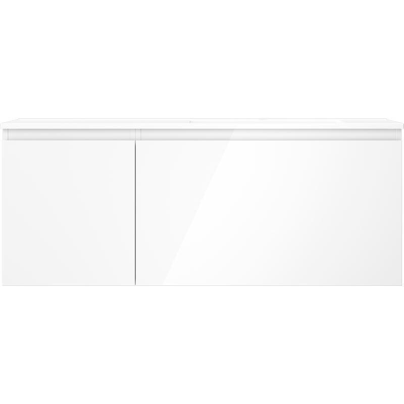 Mexen Orio armário de casa de banho 120 cm com lavatório Otis direito, 1S, 1D, branco brilhante - 91A13-12047-3-BBFF00-W18P00