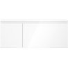 Mexen Orio bathroom cabinet 120 cm with Otis sink right, 1S, 1D, white gloss - 91A13-12047-3-BBFF00-W18P00