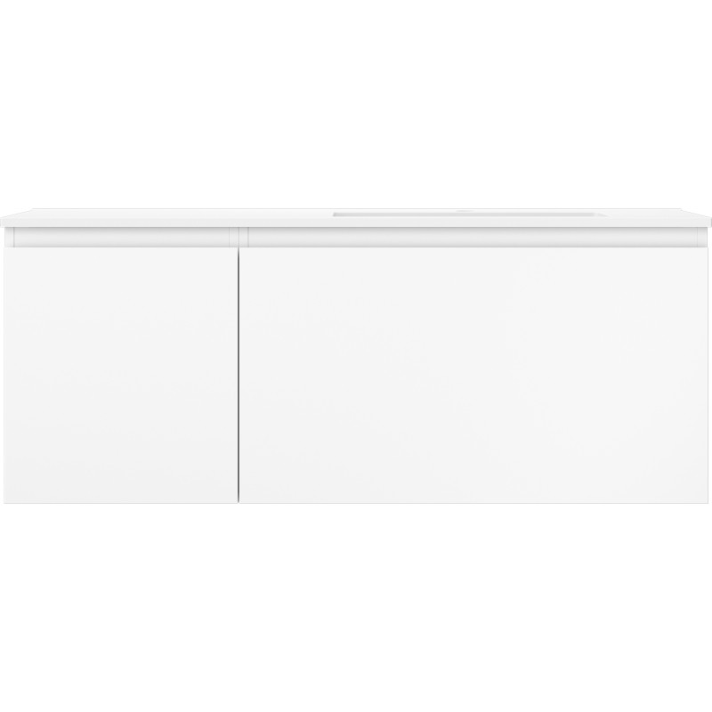 Mexen Orio Badezimmerschrank 120 cm mit Waschbecken Otis rechts, 1S, 1D, weiß matt - 91A13-12047-3-BBFF01-W18P01