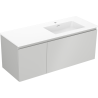 Mexen Orio armoire de salle de bain 120 cm avec lavabo Otis à droite, 1S, 1D, gris mat/blanc mat - 91A13-12047-3-BBFF62-W18P01