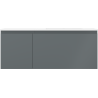 Mexen Orio Badezimmerschrank 120 cm mit Waschbecken Otis rechts, 1S, 1D, grafit matt/weiß matt - 91A13-12047-3-BBFF66-W18P01